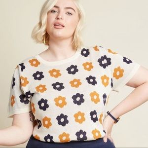 What I Call Fun Intarsia Sweater - Retro Bloom